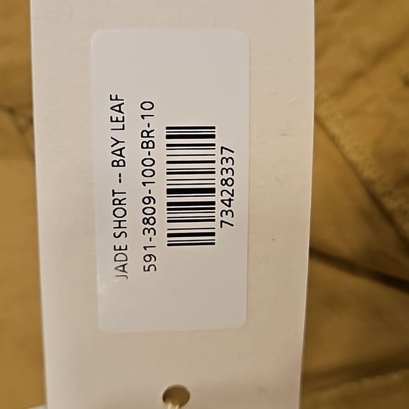 💕DOEN💕 Jade Short ~ High Waisted Cotton Poplin Shorts Bay Leaf 10 NWT - Picture 11 of 12